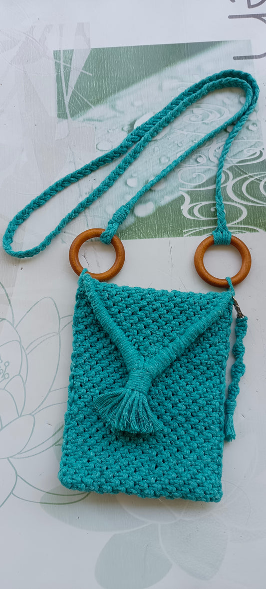 Sac pochette Turquoise
