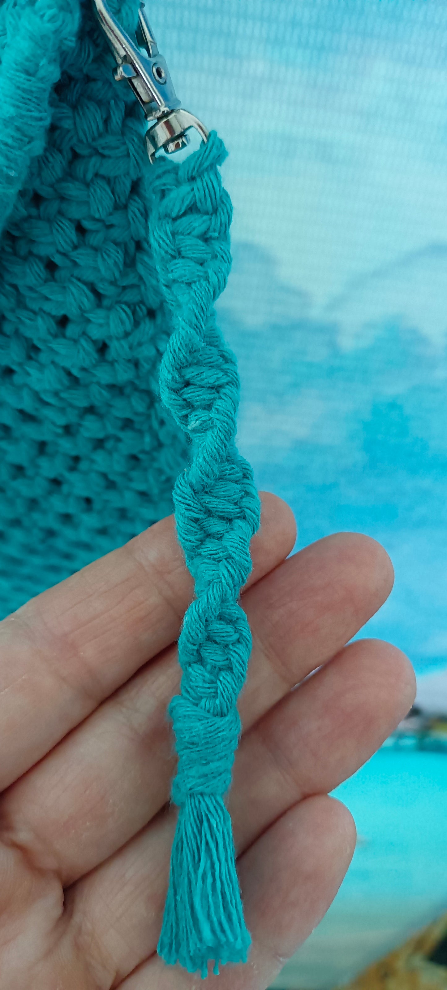 Sac pochette Turquoise