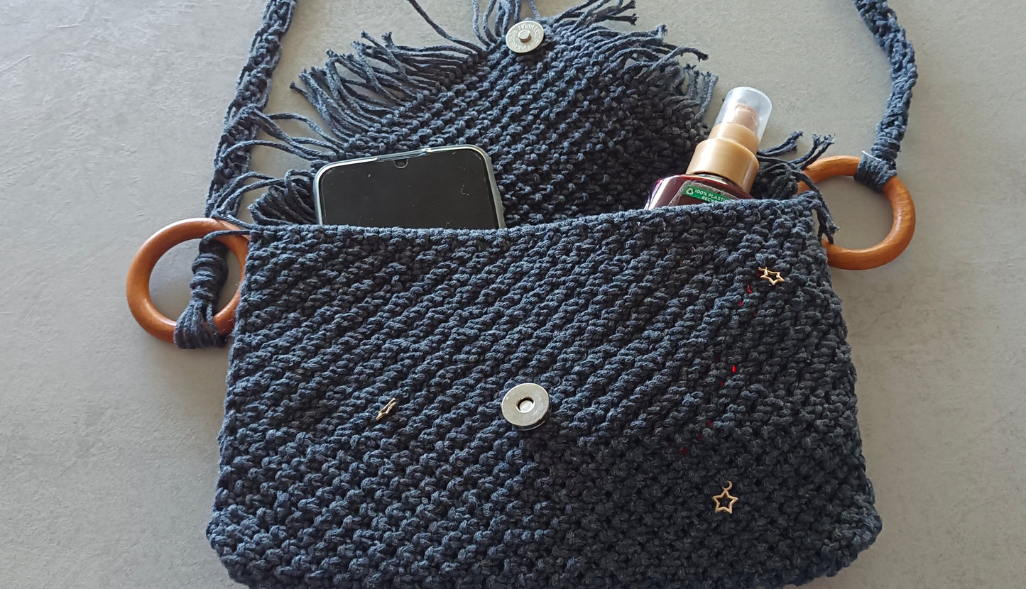 Sac macramé Nuit Etoilée
