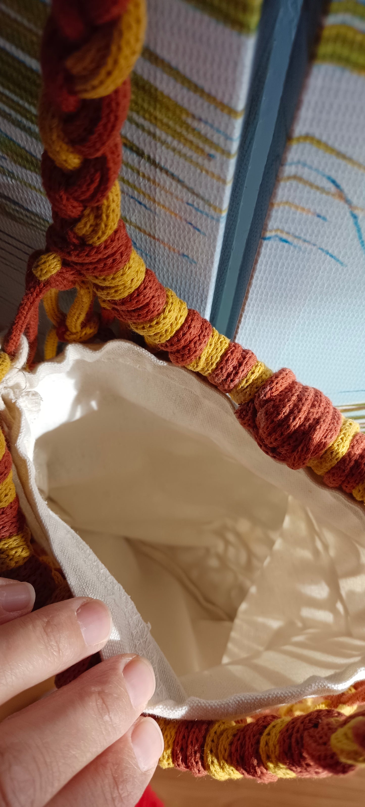 Sac filet "Coucher de Soleil"