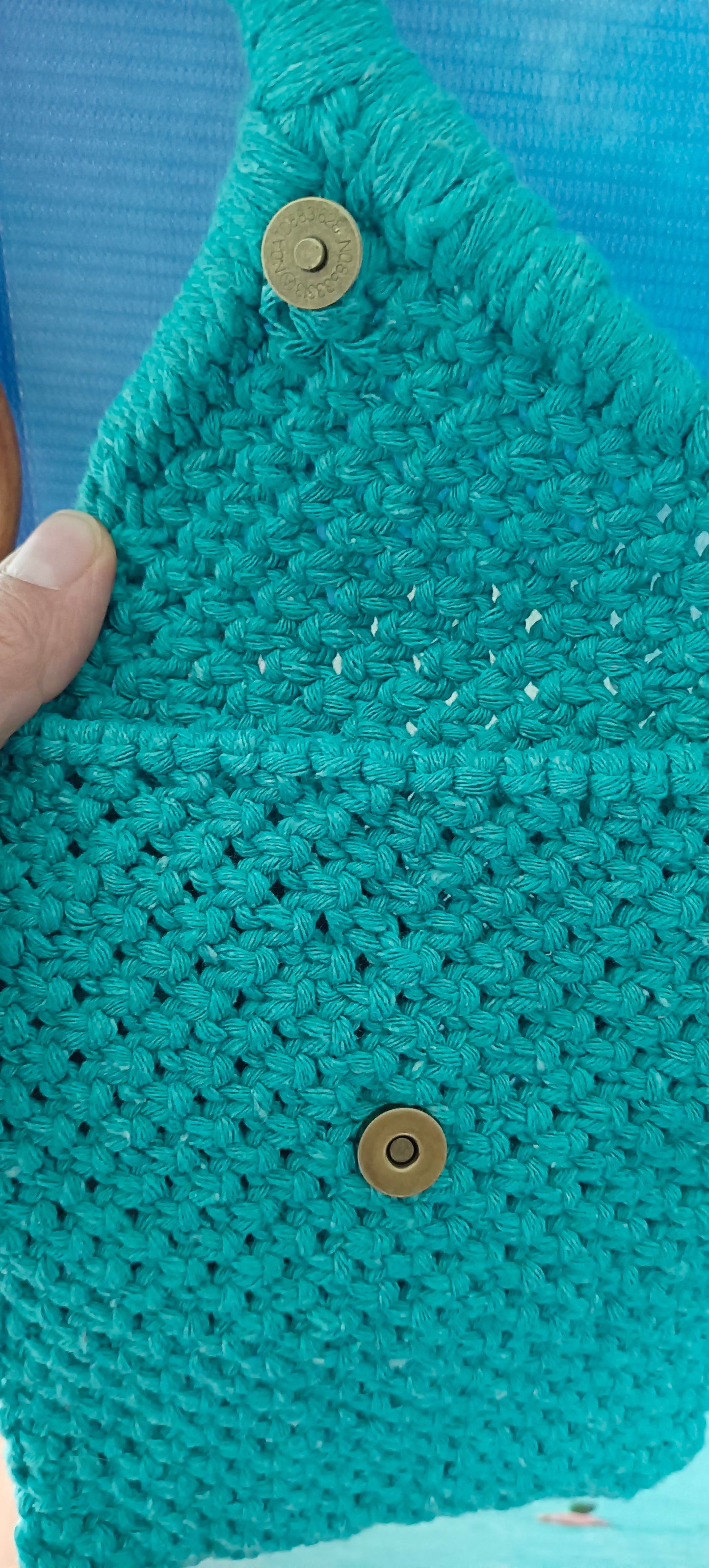 Sac pochette Turquoise