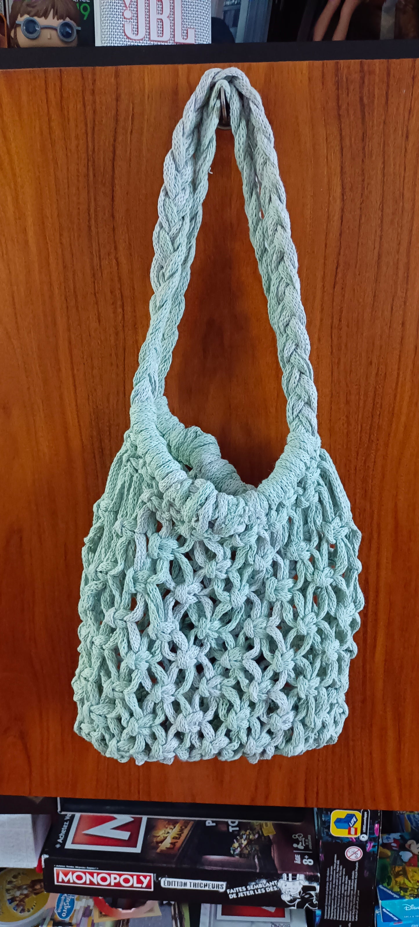 Sac Filet Vert d'eau/Gris