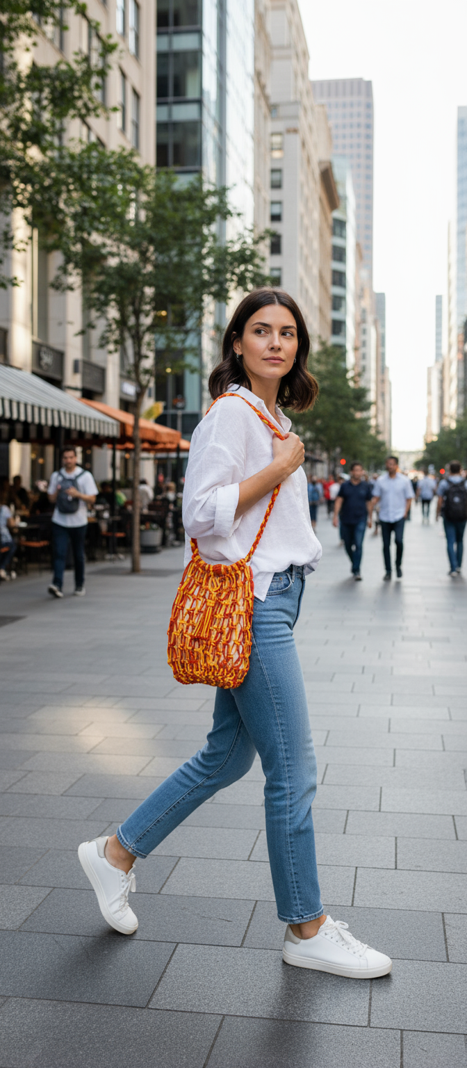Sac filet "Coucher de Soleil"